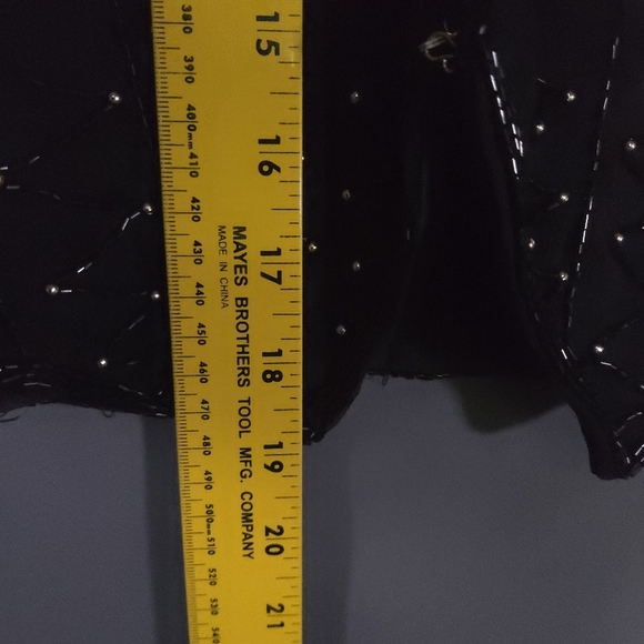 Vtg Sweet Sue Sequined Beaded Vest‎ 100% Silk WhimsiGoth Fairycore Size Small - Picture 5 of 9